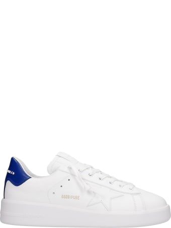 Golden Goose Pure Star Sneakers In White Leather