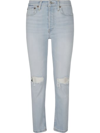 RE/DONE 90's High Rose Ankle Crop Jeans