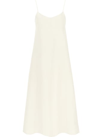 Totême Maxi Dress In Linen And Cotton