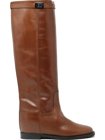 Via Roma 15 3428 Brown Leather Saint Barth Boots