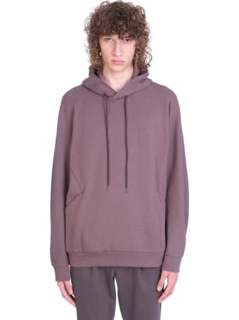Attachment Sweatshirt In Brown Cotton