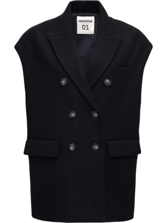 SEMICOUTURE Clementine Vest In Wool Blend