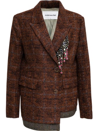 Andersson Bell Double-breasted Irina Wool Blend Jacket With Metal Detail