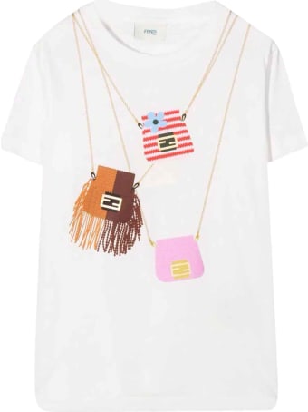 Fendi White T-shirt With Press