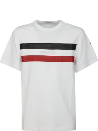 Moncler Front Logo Stripe Detail T-shirt