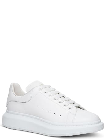 Alexander McQueen Oversize Sneakers In White Leather