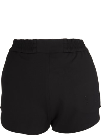 McQ Alexander McQueen Woman Black Sports Shorts With Logo