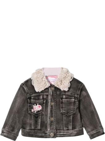Monnalisa Black Denim Jacket