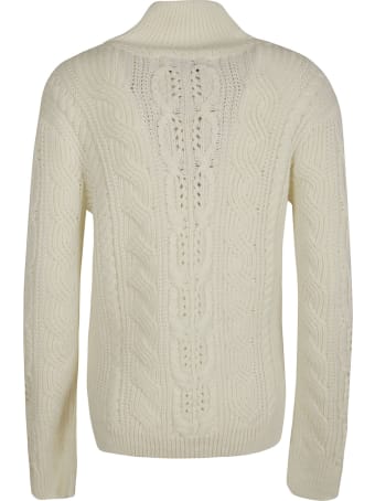 Ermanno Scervino High-neck Patterned Woven Sweater