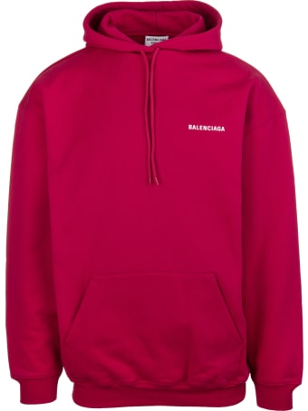 Balenciaga Unisex Red Balenciaga Wide Line Hoodie