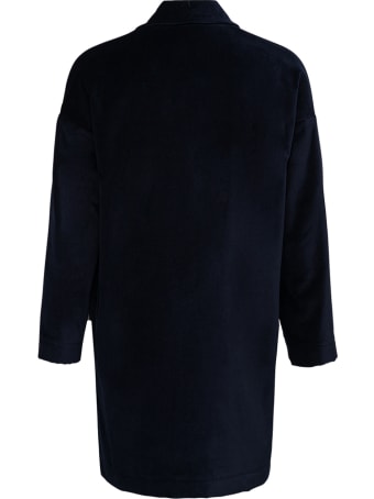 Jejia Katherine Blue Double-breasted Cotton Jacket