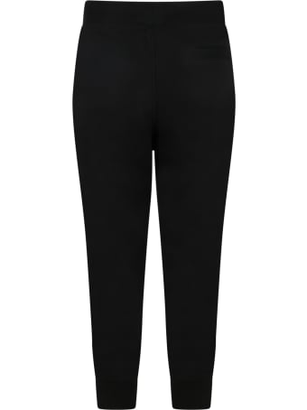Ralph Lauren Black Sweatpant For Kids With Pony Logo