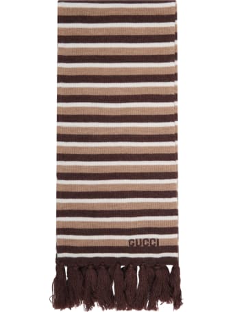 Gucci Multicolor Scarf For Kids With Logo