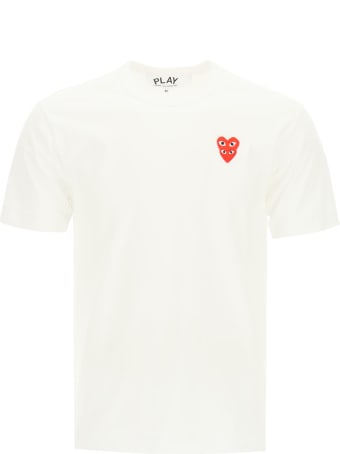 Comme des Garçons Shirt Boy Play T-shirt With Heart Logo Patch