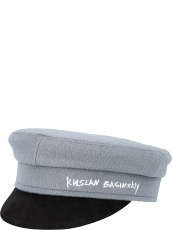 Ruslan Baginskiy Embroidered Signature Baker Boy Hat