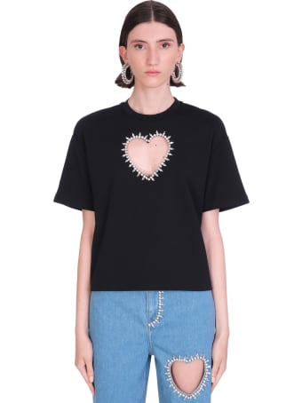 AREA T-shirt In Black Rayon