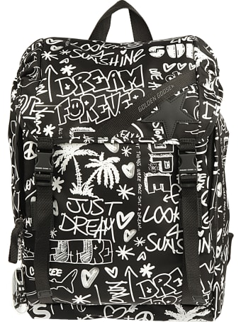 Golden Goose Journey Backpack Printed Nylon Body