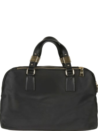 Love Moschino Logo Patched Top Handle Tote