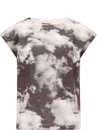 Goganga Black T-shirt With Grey Clouds