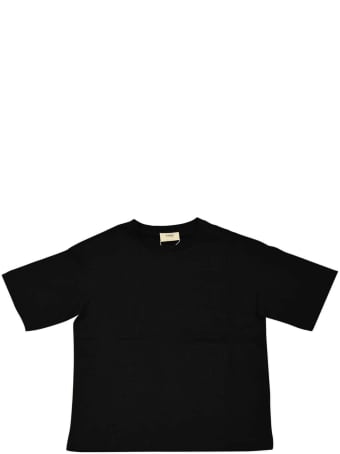 Fendi Black T-shirt With Logo Trama