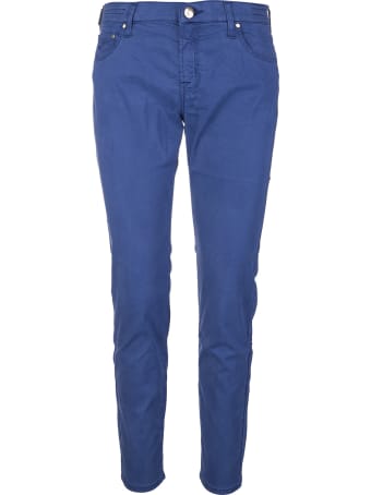 Jacob Cohen Woman Royal Blue Kimberley Crop Pants