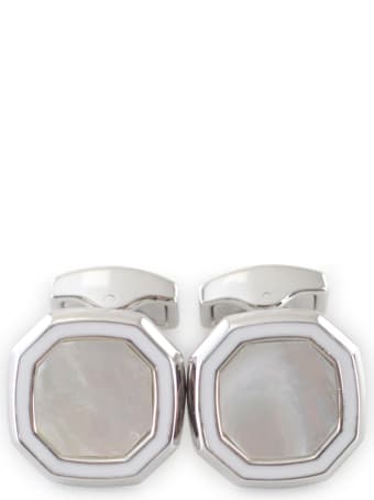 Tateossian Mother Of Pearl Stone / Shiny Finish / Octagon Cufflink