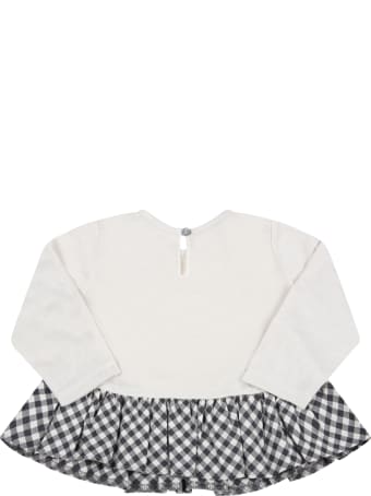 Caffe' d'Orzo Ivory "emi-baby" For Baby Girl With Volant