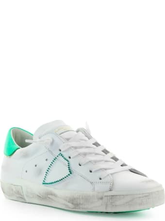 Philippe Model Prsx Pop White Aqua Green Sneaker