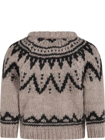 The New Society Grey ''lenny'' Sweater For Kids