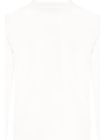 Moncler Ivory T-shirt For Girl With Logo
