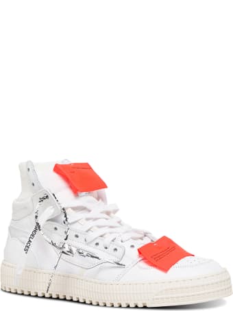 Off-White White Off Court 3.0 Leather And Fabric Sneakers