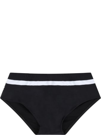 Balmain Black Swim Briefs For Boy With Logos