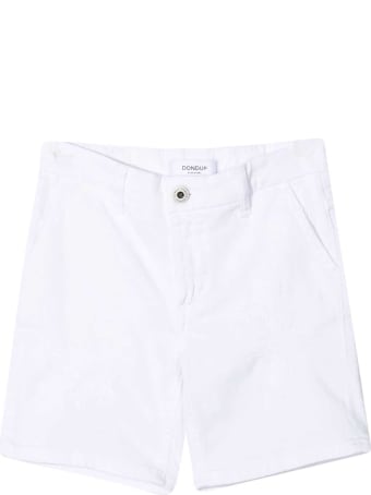Dondup White Denim Bermuda Shorts