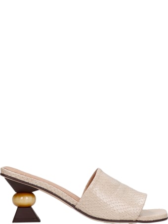 Pedro Miralles Sandals In Beige Leather