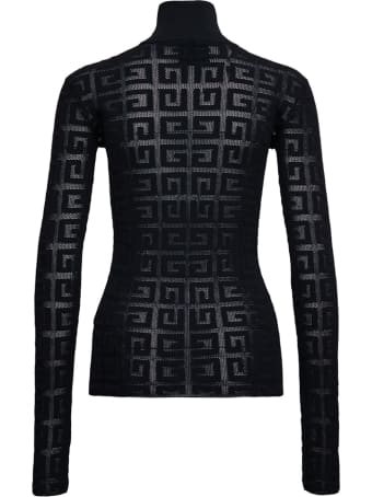 Givenchy 4g Monogram Stretch Viscose Turtleneck