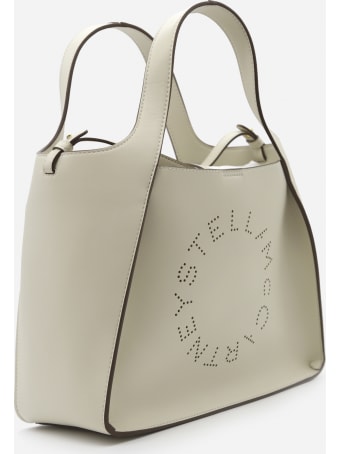 Stella McCartney Vegan Leather Tote Bag With Perforated Logo Detail