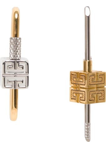 Givenchy Asymmetric Lock Earrings