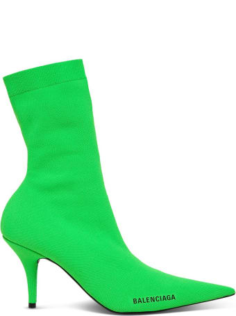Balenciaga Knife Ankle Boots With Logo