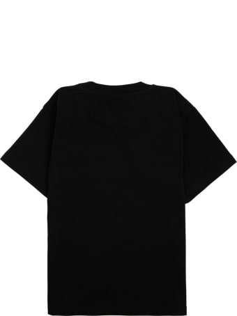 Balenciaga Black Jersey T-shirt With Logo Print