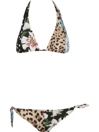 Dolce & Gabbana Floral & Animal Print Bikini