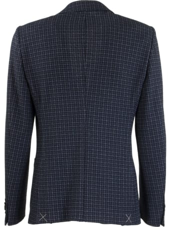 Etro Pied De Poul Jersey Jacket Blazer