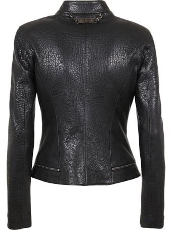 Philipp Plein Leather Jacket Iconic Plein