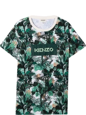 Kenzo Kids Unisex Patterned T-shirt