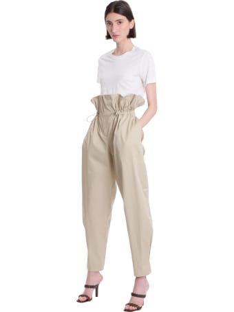 WANDERING Pants In Beige Cotton