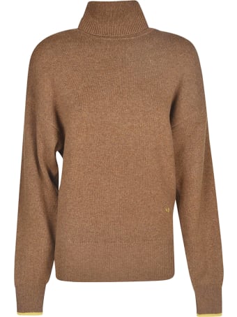 Victoria Beckham Embroidered Turtleneck Sweater