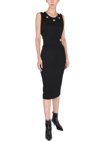 Dolce & Gabbana Long Skirt With Logo