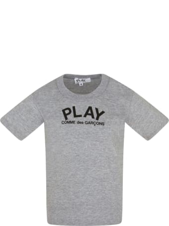 Comme des Garçons Play Grey T-shirt For Kids