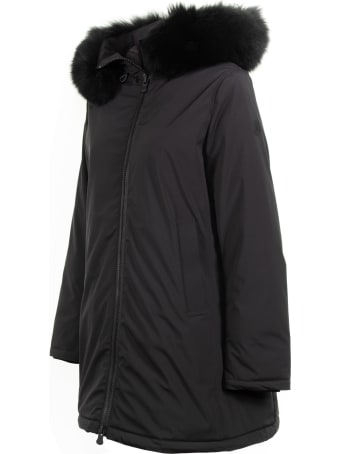 People Of Shibuya Flared Jacket With Fur