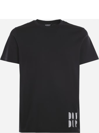 Dondup Cotton T-shirt With Contrasting Logo Print