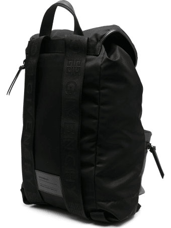 Givenchy Black Logo Panel Drawstring Backpack